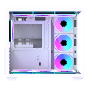 Lovingcool サイレントATXフルタワーPCケース、パノラマ強化ガラス、防音、最適な空気循環による静かなゲーミング構築を実現 - Product Image 6