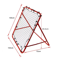 Filet de rebond pliable durable en PE + tube en fer, taille 90x140cm, équipement d'entraînement multisports pour football, baseball, soccer