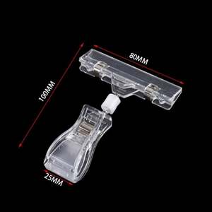 Porte-étiquettes de prix rotatif, pliable et détachable en ABS transparent, moderne et personnalisé, pour étagères basses de magasins de proximité et supermarchés - Product Image 4