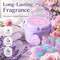 Lessives en capsules OEM ODM 150 pièces Gel nettoyant multi-effets 5D Nettoyage en profondeur Parfum longue durée Élimination des taches Vêtements en vrac