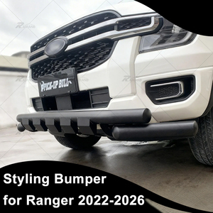 Barre de protection avant en acier robuste pour Ford Ranger T9 <span class=keywords><strong>2022</strong></span> 2025 Next Gen Raptor, style simple, sans découpe, installation facile - Product Image 4