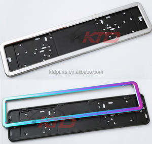 Soporte de marco de matrícula duradero KTD, cubierta metálica para matrícula de coche, soporte para matrícula - Product Image 3