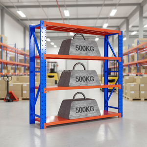 Estanterías Metálicas Ajustables de Bajo Costo <span class=keywords><strong>Sin</strong></span> Pernos y Estanterías Metálicas de Servicio Mediano para Almacenamiento en Almacenes - Product Image 2