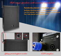 Enceinte de scène Vant RM15.1 Pro Line Array 400W/1600W en contreplaqué, ensemble complet professionnel AC pour home cinéma