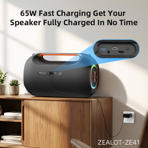 רמקול אלחוטי רשמי של Zealot דגם ZE41 250W עם סוללה 48000mAh, טעינה מהירה Type-C 45W, תאורת RGB LED, מתאים למסיבות גן, חוץ ומחשב. - Product Image 2