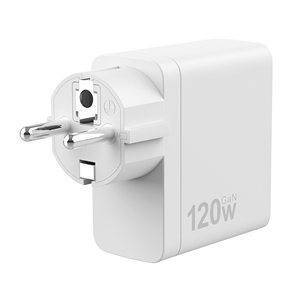 EU KR 2C1A Puertos 120W PD Cargador GaN con GaN Tech Carga rápida para teléfono móvil <span class=keywords><strong>MacBook</strong></span> Laptops iPad <span class=keywords><strong>iPhone</strong></span> - Product Image 3