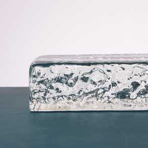 200*100*50mm nhà máy băng bên mô hình nóng chảy thủy tinh gạch tùy chỉnh chất lượng tốt khối thủy tinh rắn gạch cho tường - Product Image 6