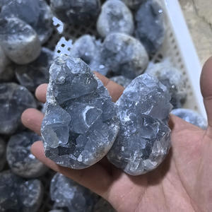 Оптовая продажа, образцы небесно-голубых кристаллов целебных драгоценных камней, необработанных минеральных камней, геоды для хрустальных изделий - Product Image 6