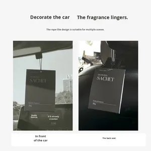Ambientador para Coche, Colgante con Fragancia Duradera, Bolsa de Aroma Resistente a la Humedad para Armario y <span class=keywords><strong>Ropa</strong></span>, Elegante y de Alta Gama, Sacher para Coche - Product Image 4