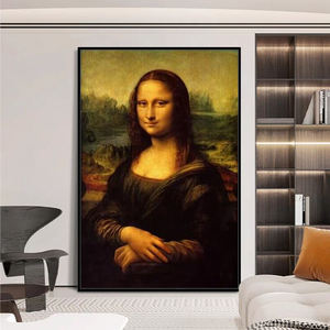 סיטוני leonardo דה vinci קלאסי של מונה ליסה וינטג ציור ציור רפרודוקציה בד מודרני ציור קיר תמונה מודרני - Product Image 2