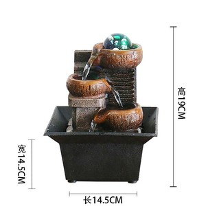 <span class=keywords><strong>Fontaine</strong></span> d'eau miniature géométrique d'intérieur en gros pour la décoration de la maison et les ornements de jardin - Product Image 6