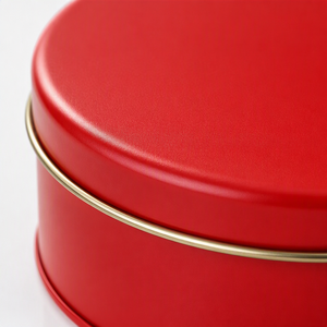 <b>Red</b> Round Glass <b>Candle</b> Jar 6oz 8oz Ruby Tinted Spray Coated Holiday Christmas Wedding Party Votive Holder Manufacturer - Product Image 4