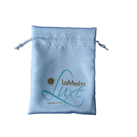 Pochette pour lunettes en microfibre avec logo imprimé et cordon de serrage