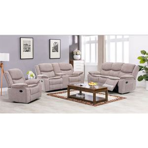 Sillón Reclinable de Cuero Ergonómico Moderno de Alta Calidad, Motorizado, con Marco de Madera Extensible y Función de Masaje para Sala de Estar - Product Image 4