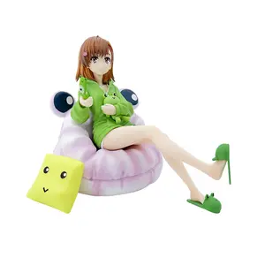 Atacado japonês anime modelo brinquedos certa ciência railgun bonito menina Misaka Mikoto PVC figura de atividade diretamente animação