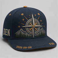 Cappello Trucker a 5 Pannelli con Visiera Curva e Ricamo, Frontale in Schiuma e Rete, Stile West Coast Gothic Chicano Urban Streetwear