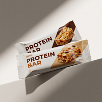 Sachet d'emballage en feuille d'aluminium avec impression personnalisée Sacs d'emballage pour barre de céréales de qualité alimentaire Noix Chocolat Petits sacs d'emballage pour barres protéinées en plastique