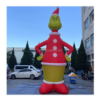 Modèle de caractère gonflable modèle Grinch personnalisé Jenor pour la décoration