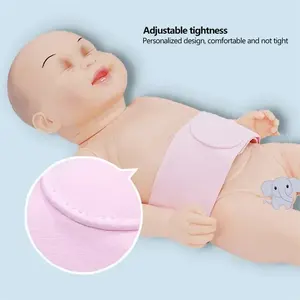 2 Buah Sabuk Terapi <span class=keywords><strong>Hernia</strong></span> Umbilikalis Bersertifikat CE Inframerah Jauh Tas Bernapas Tali Katun Elastis Bayi Usia 0-1 Tahun - Product Image 2