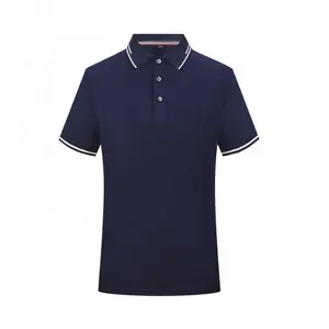 Seragam kustom kaos Polo polos pria, t-shirt Polo populer berbordir kasual Golf pria