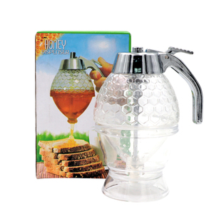 200ML Honeycomb <strong>Honey</strong> Jar No Drip Syrup <strong>Dispenser</strong> Pump Plastic <strong>Honey</strong> <strong>Dispenser</strong> With Stand - Product Image 4