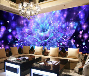 Cool nightclub wallpaper sticker flor bar KTV mural wallpaper 3D diseño personalizado impermeable pared pegatina adhesiva - Product Image 3