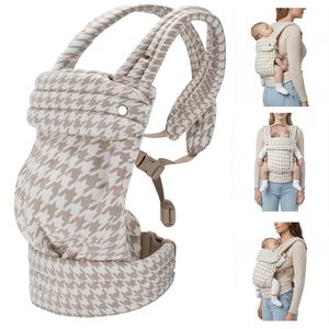 Marsupio Ergonomico Personalizzato a Pied-de-Poule per Neonati, Leggero e Confortevole, per Bambini da 3-11 kg, con Supporto Regolabile per il Collo - Product Image 1