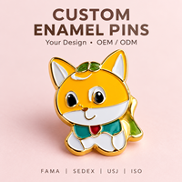 Épingles en émail magnétiques personnalisées avec logo, badges en métal personnalisés avec des animaux de dessin animé pour vêtements et chapeaux