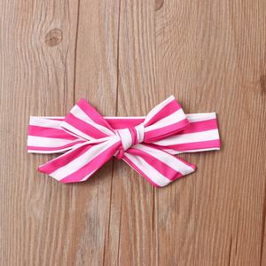 2021 Summer Baby Bodysuit 2 Pcs <strong>Lace</strong> Striped Love Rainbow Short Sleeve Baby <strong>Rompers</strong>+bow Headband Casual Sweet Baby Clothes 0-18M - Product Image 6