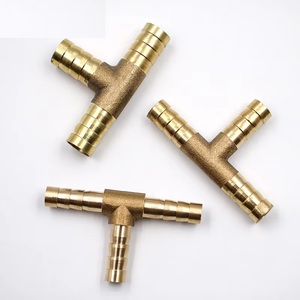 6-12mm Brass t Hose Joiner mảnh 3 cách nhiên liệu nước không khí dầu khí Ống TEE nối khí nén cắm ổ cắm Bộ chuyển đổi - Product Image 2