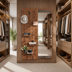 <span class=keywords><strong>Specchio</strong></span> da Parete Rettangolare con Pannello Portaoggetti per Camera da Letto, Soggiorno, <span class=keywords><strong>Ingresso</strong></span>, Spogliatoio, Arredamento Casa - Product Image 4