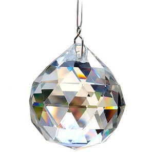 Adornos de <span class=keywords><strong>Feng</strong></span> <span class=keywords><strong>Shui</strong></span> para el hogar 20Mm 30Mm 40Mm Lámpara de araña facetada colgante Bola de prisma de cristal de Murano - Product Image 3