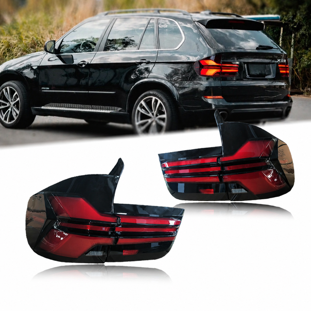 LED Tail Lights Old Model Upgrade to New Style Rear Lamps, Car Exterior Modified Taillight Assembly for X5 E70 2007-2013