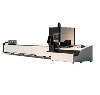 Machine de découpe laser à fibre CNC à haute vitesse pour tubes métalliques ronds, carrés et rectangulaires, avec dispositif de positionnement automatique précis