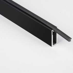 Aluminum Alloy Clothes Rail Corner Bracket H-4606 Wall Mount <b>Wardrobe</b> Hardware Die Casting Black Modern Simple Design - Product Image 2