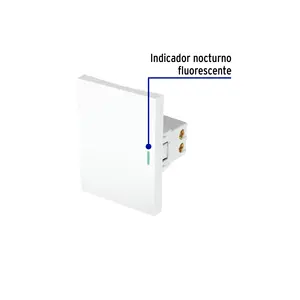 Maître avec 144 unités Interrupteur simple blanc à 3 modules, ligne Lisbonne - Product Image 2