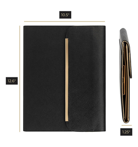 Haoran A4 Kích Thước Thân Thiện Với Môi PU Da Danh Mục Đầu Tư Thư Mục Đóng Cửa Từ Cổng USB Và Khe Cắm Thẻ Nhớ Cho Văn Phòng Nguồn Cung Cấp - Product Image 2