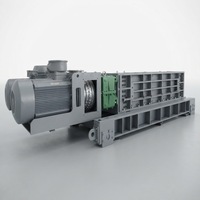 Concasseur à double rouleaux Anode Butts, moteur électrique robuste pour usine de recyclage du carbone
