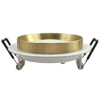 Cadre encastré moderne en aluminium IP44 pour downlight GU10 MR16, boîtier de projecteur, module LED, éclairage de plafond intérieur