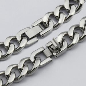 Offre Spéciale Cubain En Acier Inoxydable Bracelet <span class=keywords><strong>Gourmette</strong></span> avec Or Carte De Tordeur Marque - Product Image 5