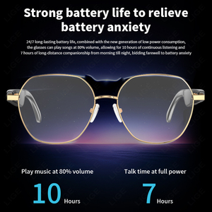 LIGE BWW100 gafas inteligentes respuesta teléfono Ai traducción inteligente asistente de voz Anti-Luz Azul escuchar música UV400 gafas de sol - Product Image 6