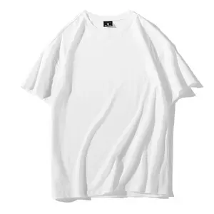 उच्च गुणवत्ता वाले हैवीवेट 200 100% कपास टी शर्ट कस्टम मुद्रित कढ़ाई सादे टी शर्ट और आकार पुरुषों की टी शर्ट