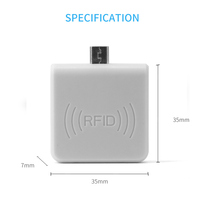 Lector de Microchip para Teléfono Android, Chip para Mascotas de 134.2Khz, Lector de Tarjetas de Identificación Animal