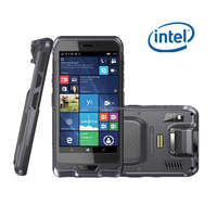 Genzo 6 pulgadas Windows 10 OS Robusto PDA de mano 4G LTE Incorporado NFC almacén logístico industrial PDA Escáner de código de barras