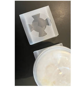 Support de tasse surélevé robuste en plastique PP givré, support de boisson pour thé au lait, café et tasses épaisses, empêche le renversement - Product Image 3