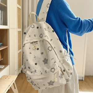 Student schoolbag new model <b>backpack</b> <b>large</b> capacity lightweight cute girl double shoulder bag - Product Image 5