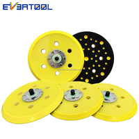 EVERTOOL Plaque de polissage de 6 pouces (150 mm) à fixation auto-agrippante, filetage 5/16"-24, pour polisseuse orbitale et ponceuse pneumatique