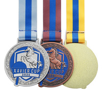 Médailles de course personnalisées en alliage de zinc émaillé, avec logo animalier, lettre, ou motif universitaire, plaquées or, argent, cuivre, pour récompenses