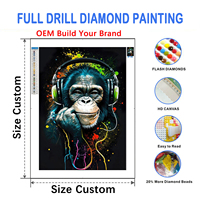 Peinture diamant 5D personnalisée sur toile de velours courte, Kit de portrait DIY, Kit de peinture diamant