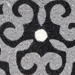 HMS Coir พรมเช็ดเท้า18 \ "x 30 \" สีเบจสีขาวสีแดงเข้มกลางแจ้งทำด้วยมือสไตล์ทันสมัยพิมพ์ลายพรมหน้าประตูรุ่น Coir - Product Image 4